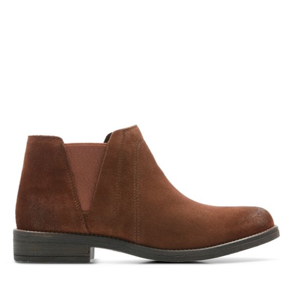 Clarks Womens Demi Beat Ankle Boots Brown | UK-6849537